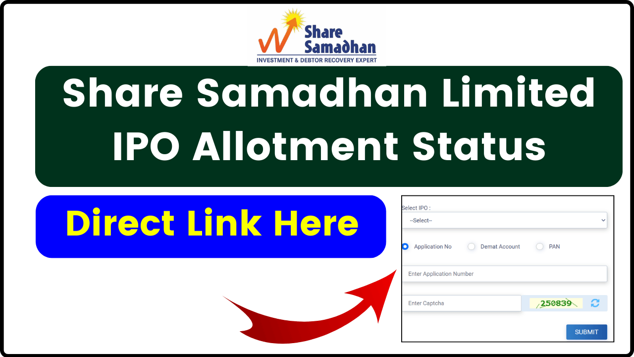 Share Samadhan Limited IPO Allotment Status 2024 - Check Status, GMP, Listing Price